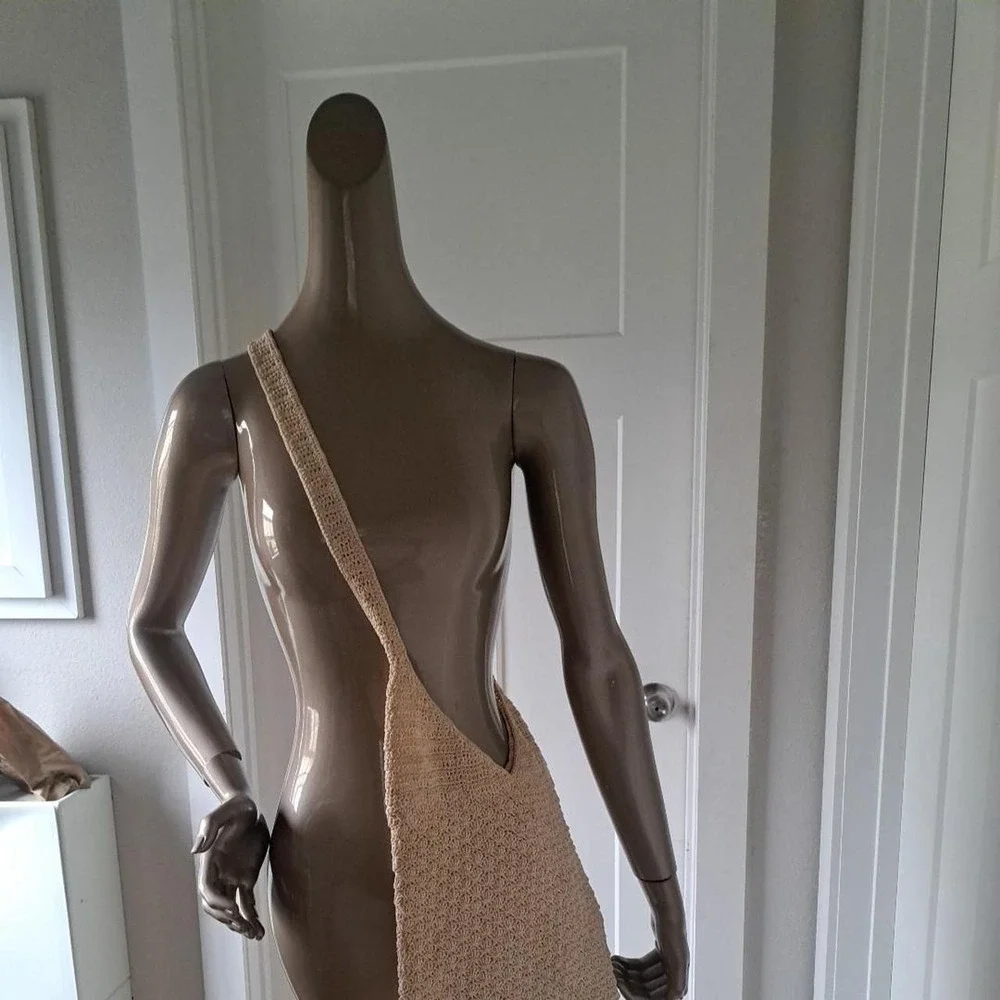 Natural Crochet Boho Bag